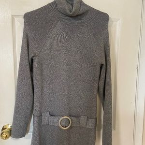 Knit Metallic Mini Dress